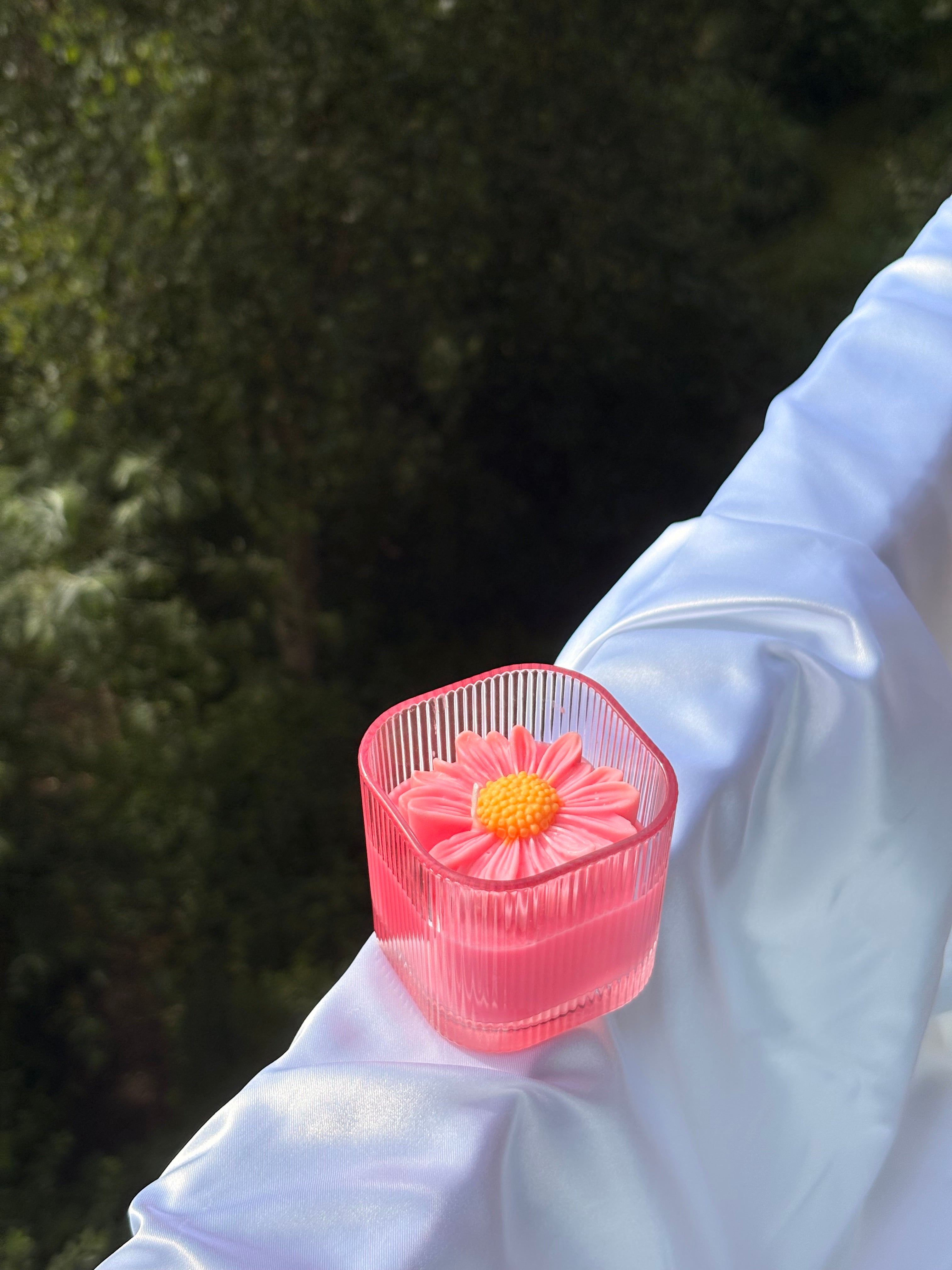 Pink Daisy Kaars