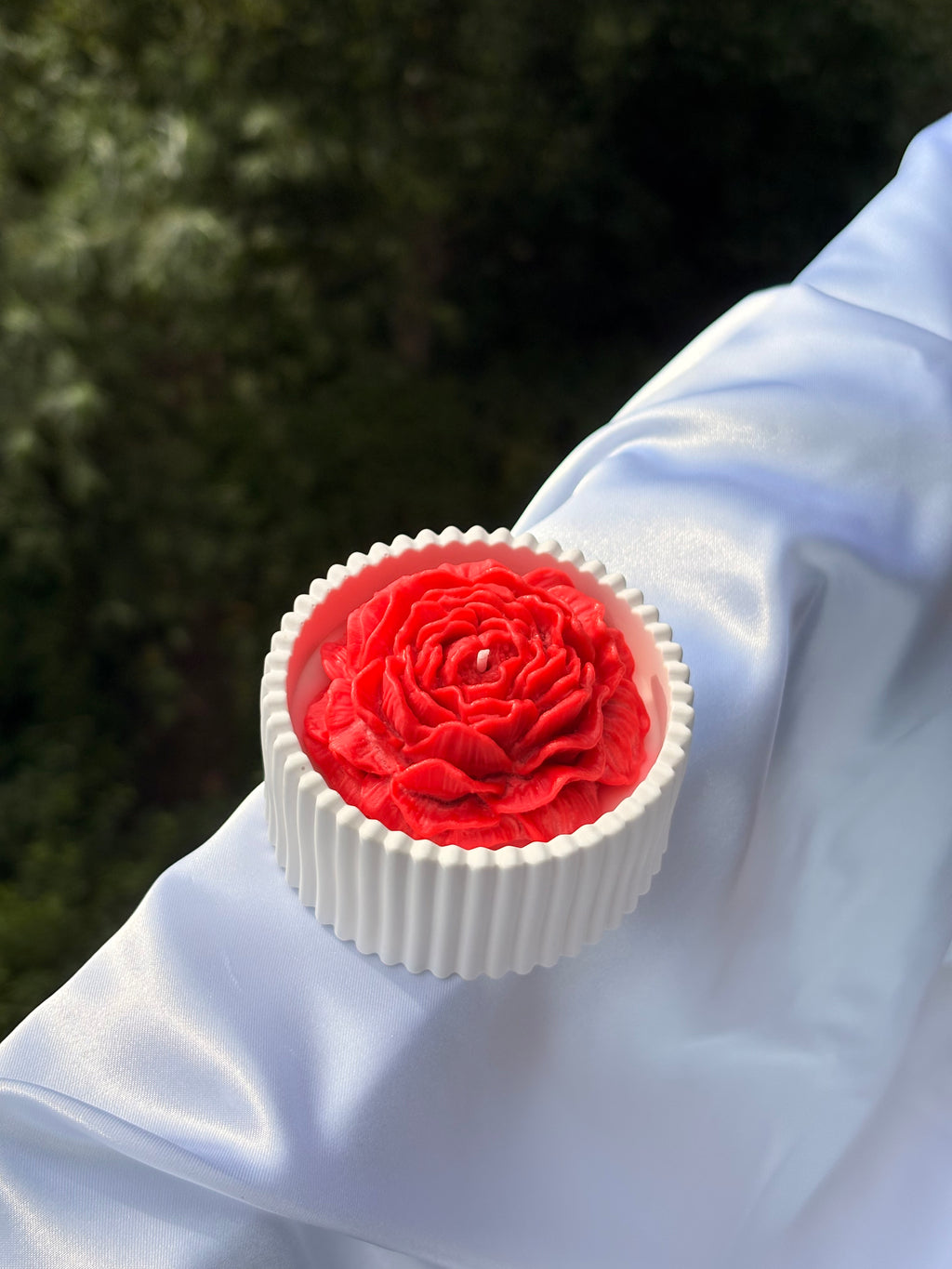 Rouge Bloemenkaars