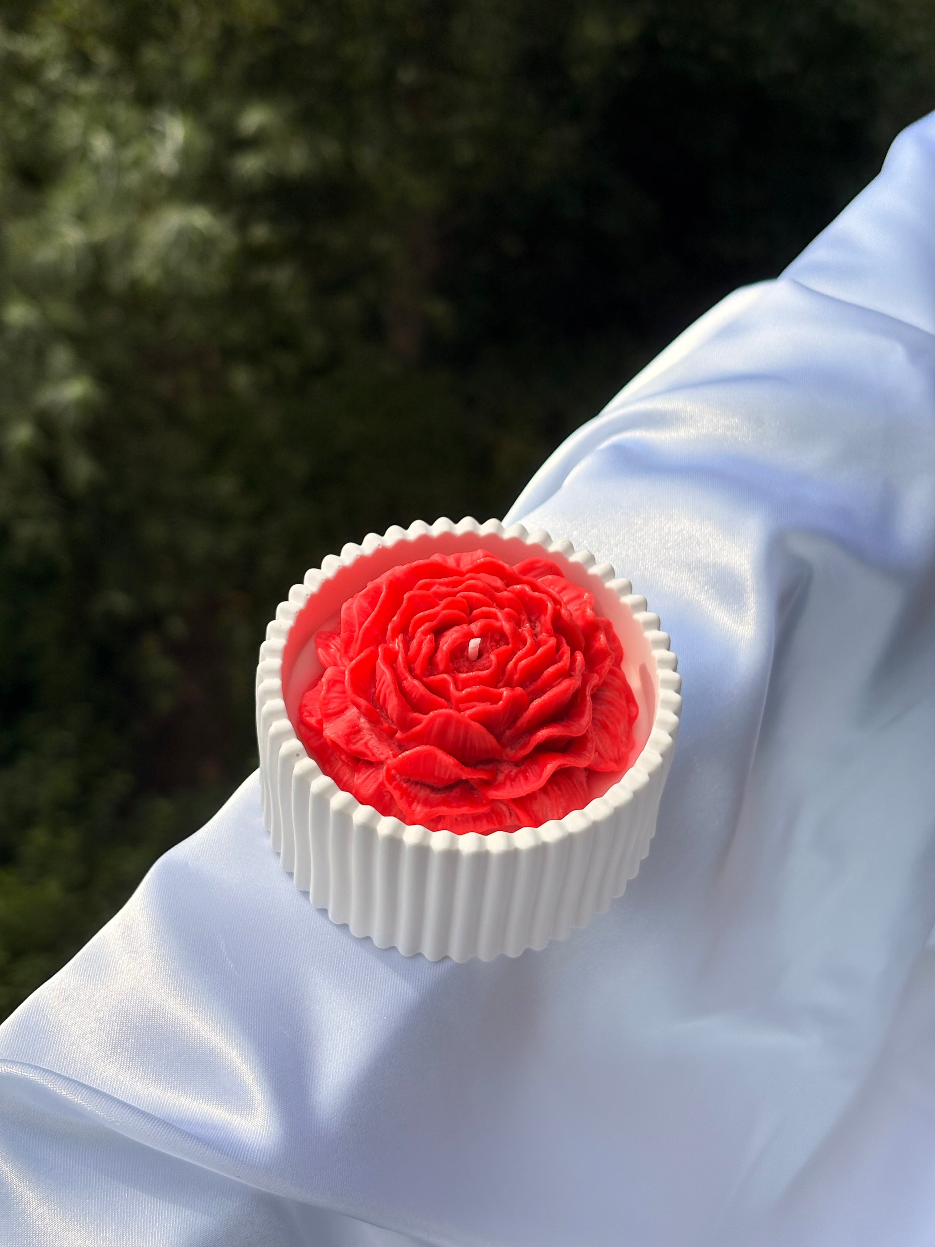 Rouge Bloemenkaars