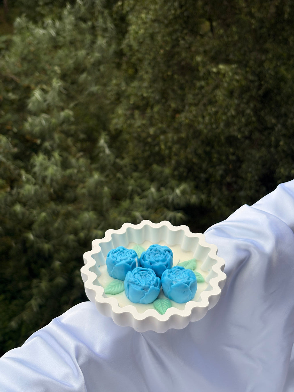Blue Blossom Kaars